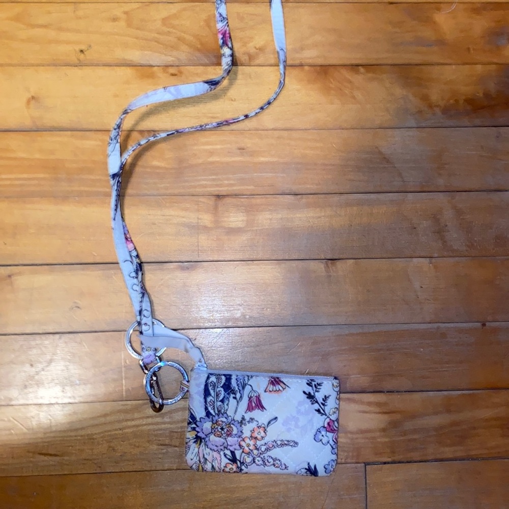 Vera Bradley lanyard and attached wallet